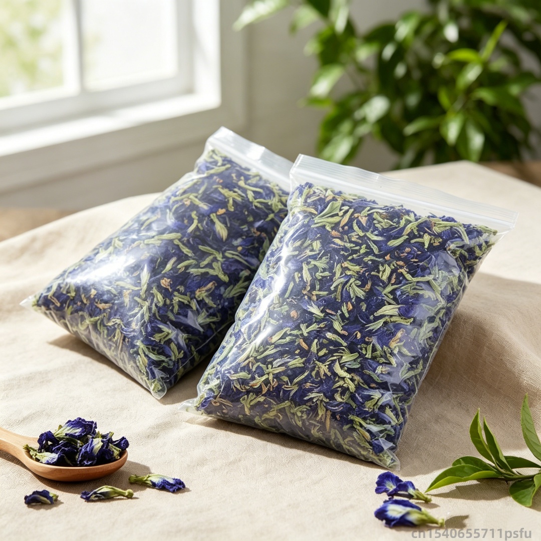 Dried Flower Bulk - Natural Butterfly Orchid Dried Flower Blue