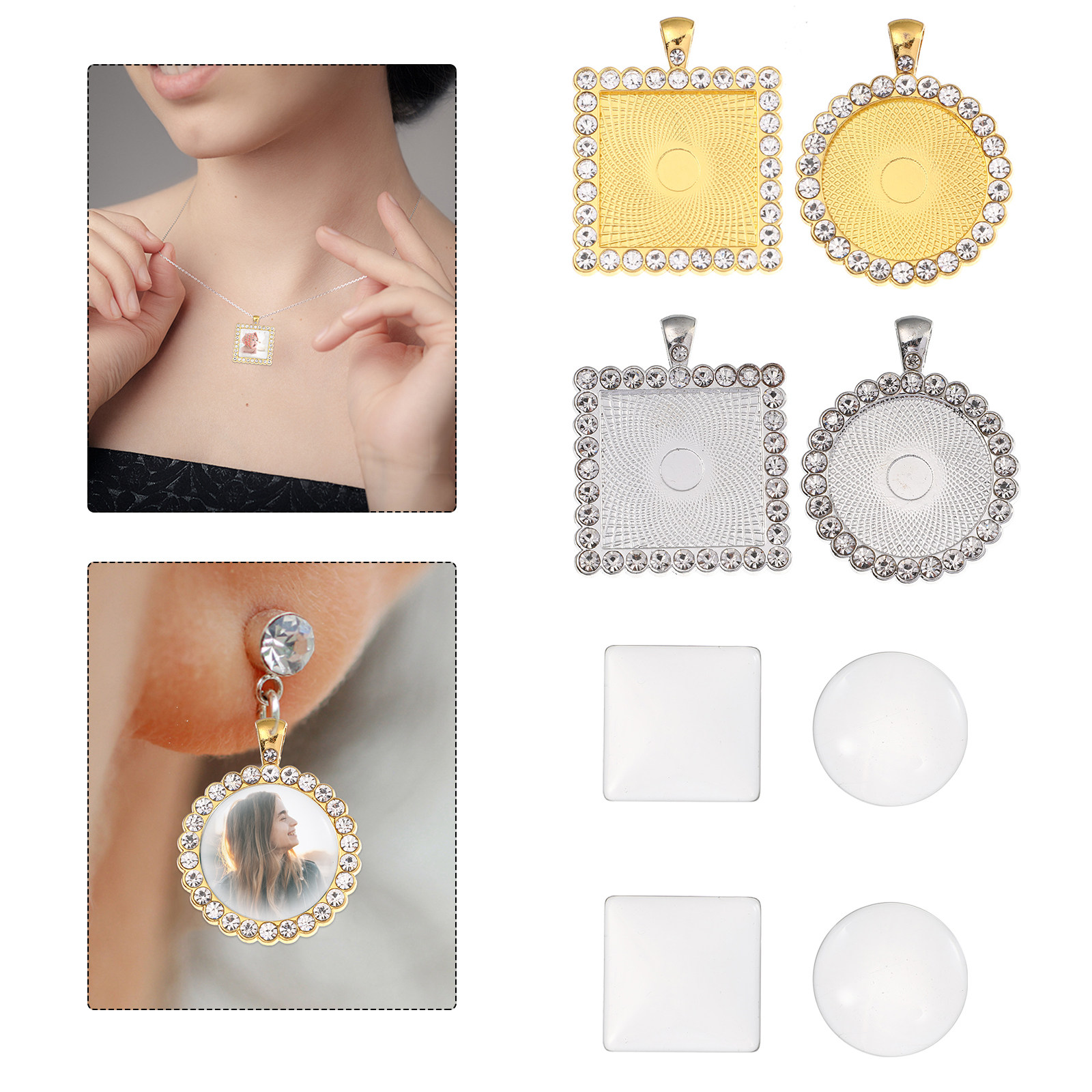 40Pcs Alloy Earring Setting Tr - Resin Crafts Diy recension och pris