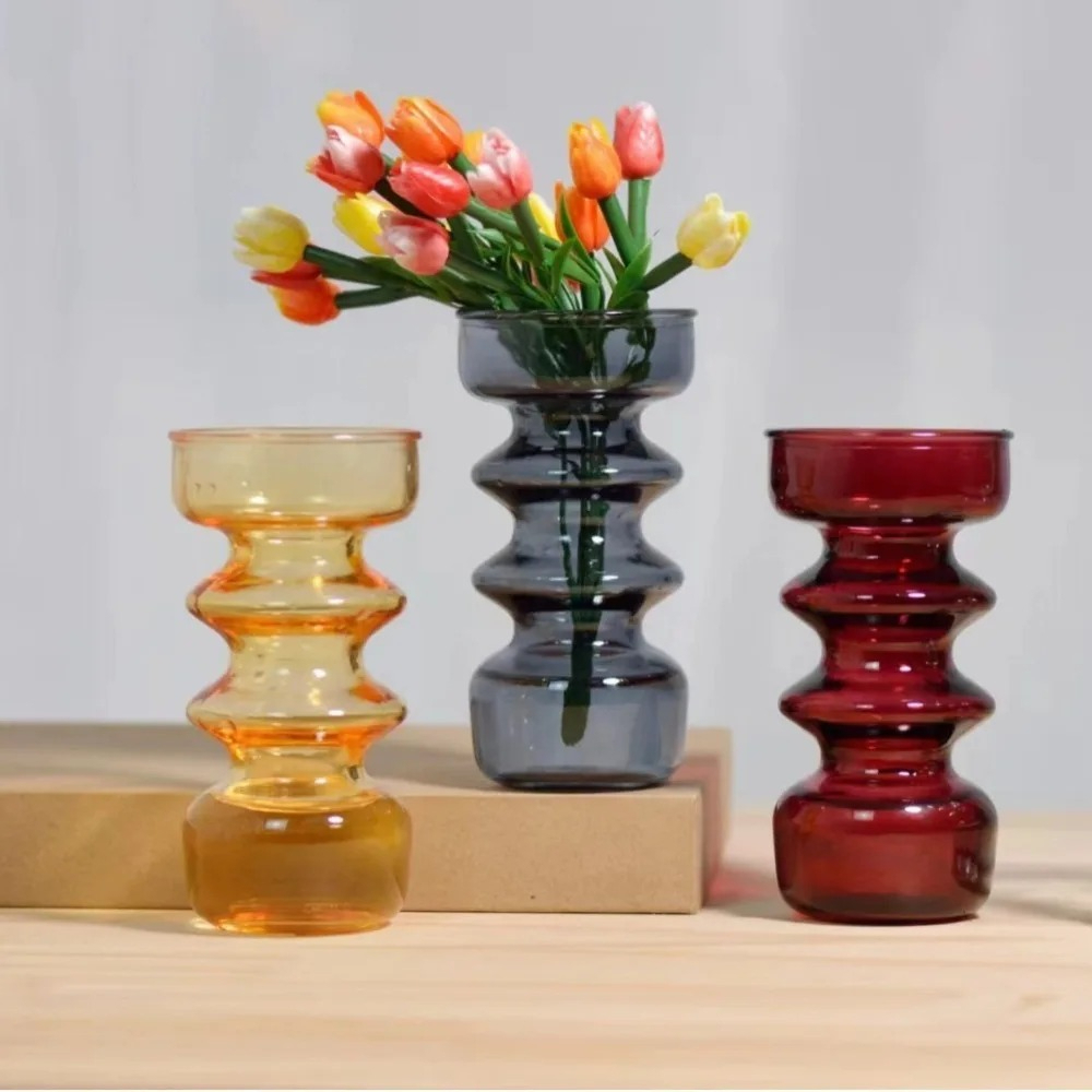 Colorful Vases Glass Ornaments - Dried Flower Bulk recension och pris