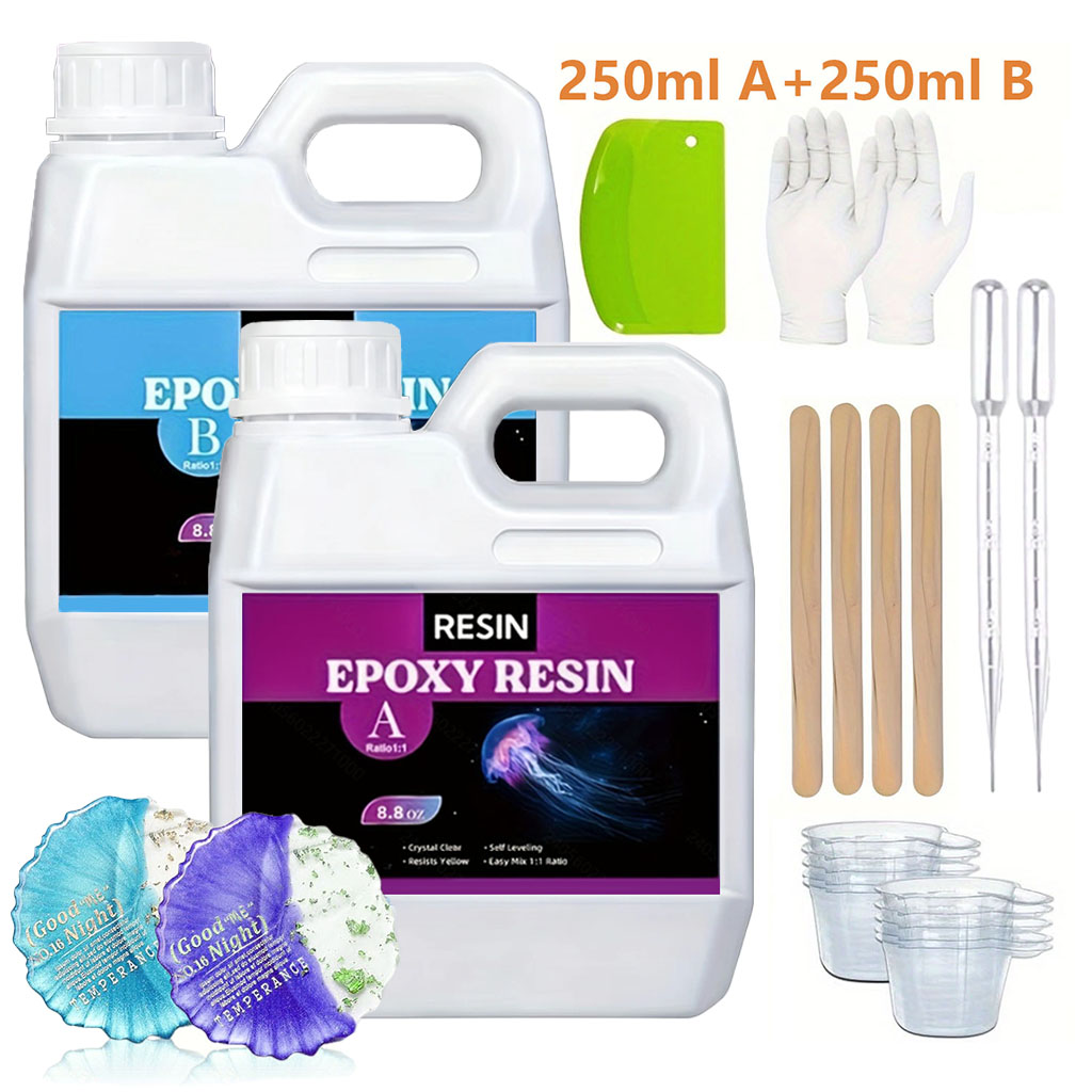 125ml/250ml Crystal Clear Cast - Resin Jewelry Kit recension och pris