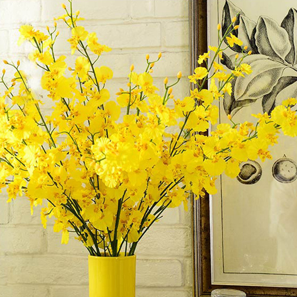 Yellow Simulation Flower Danci - Dried Flower Bulk recension och pris