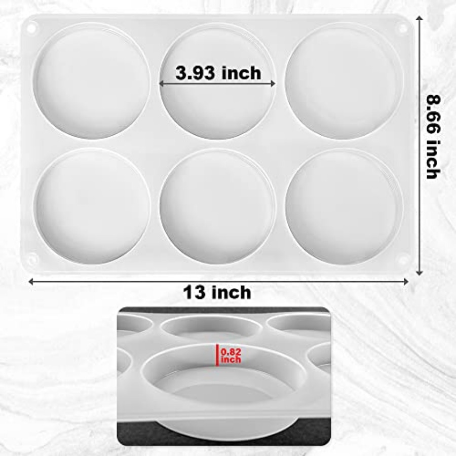 6-Cavity Deep Round Coaster Mo - Coaster Mold Round recension och pris