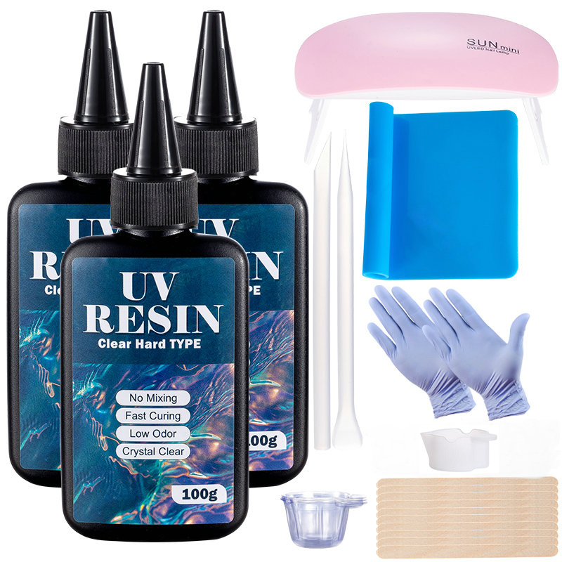 100g/250g Clear UV Resin Hard  - Resin Jewelry Kit recension och pris